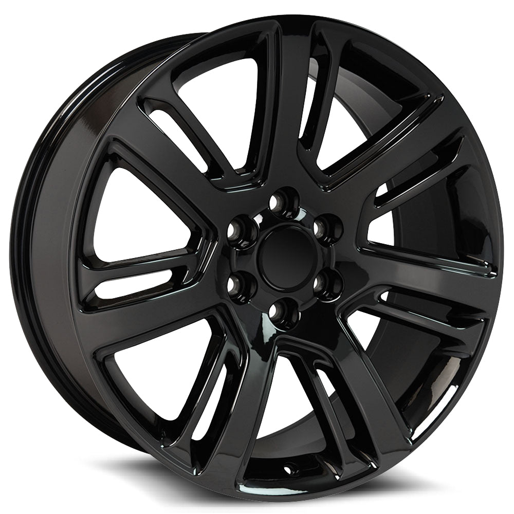 24x10 O.E. Revolution D-04 Gloss Black Wheel 6x5.5 (31mm)