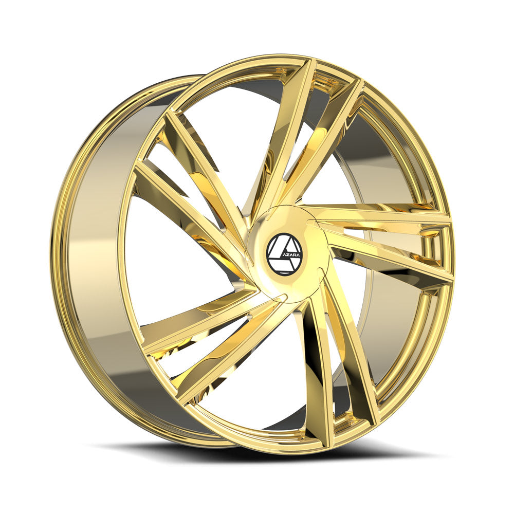 22x8.5 Azara AZA-529 Nano Gold Wheel 5x4.5/5x120 (38mm)