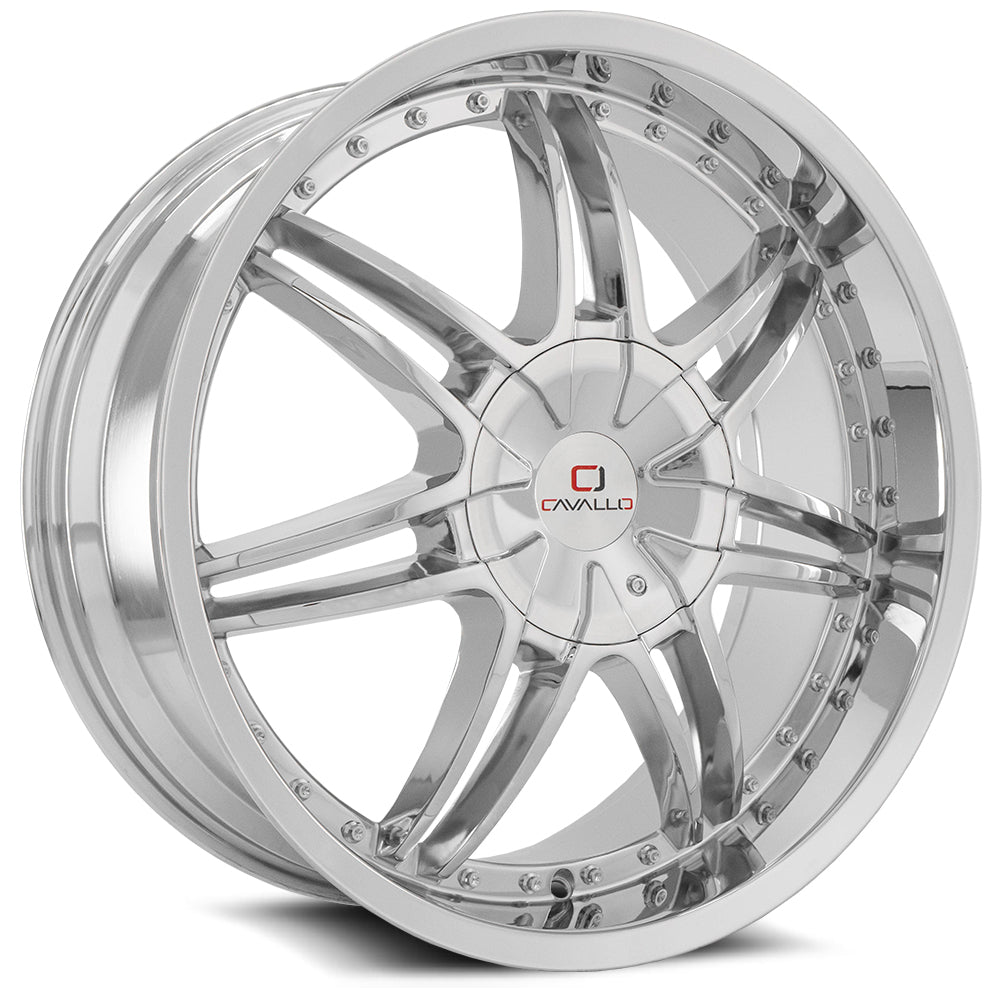 24x9 Cavallo CLV-11 Chrome Wheel 5x115/5x120 (18mm)