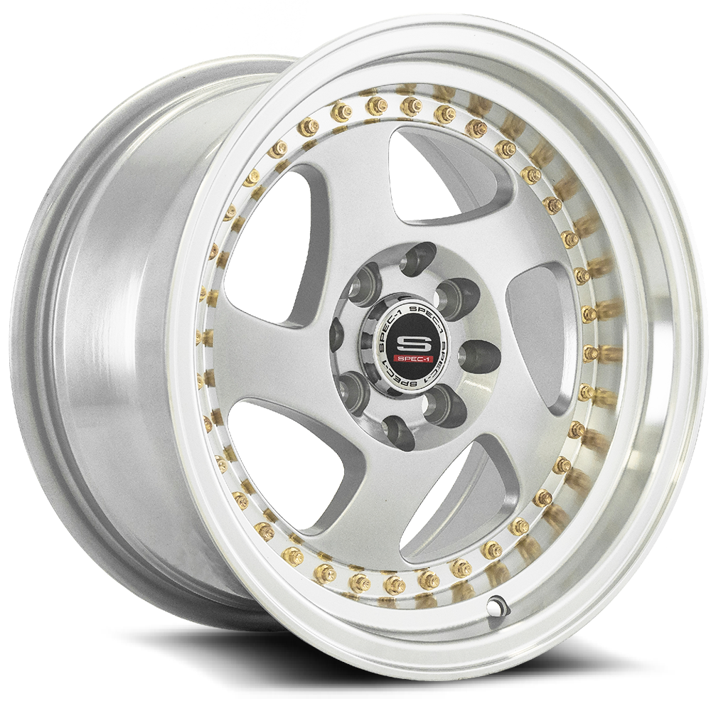 15x8 Spec-1 SPT-20 Silver Wheel 4x100/4x4.5 (20mm)