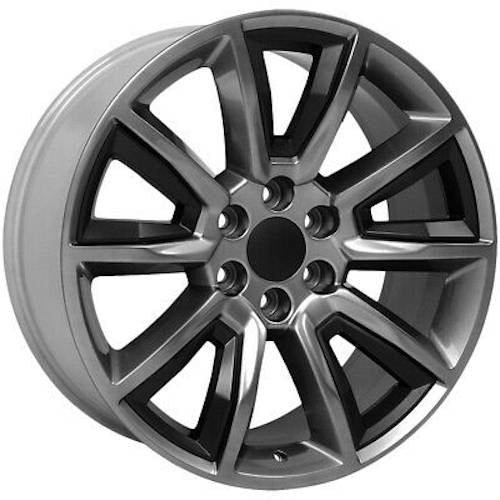 22x9 O.E. Revolution C-08 Gunmetal W/ Black Insert Wheel 6x5.5 (31mm)