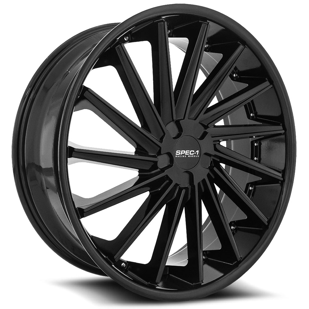 24x9 Spec-1 SPL-004 Gloss Black Wheel 5x120 (30mm)