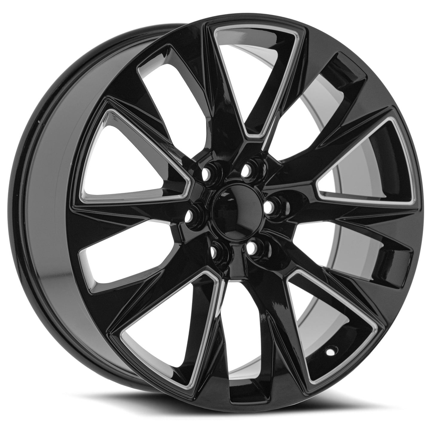 22x9 O.E. Revolution C-14 Gloss Black & Milled Wheel 6x5.5 (28mm)