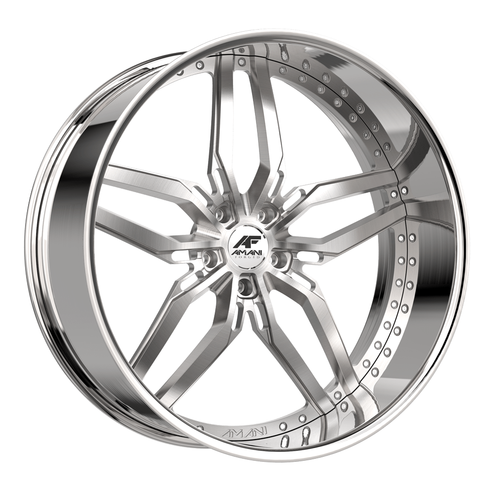 Amani Forged Drift 22x9 5x Blank +32 Cb 66.56 Brush Center Chrome Lip Standard Cap Flat Lip 2.5" (7.9)  Amani Forged Drift 22x10 Blank +38 Cb 66.56 Brush Center Chrome Lip Standard Cap Round Lip 4"