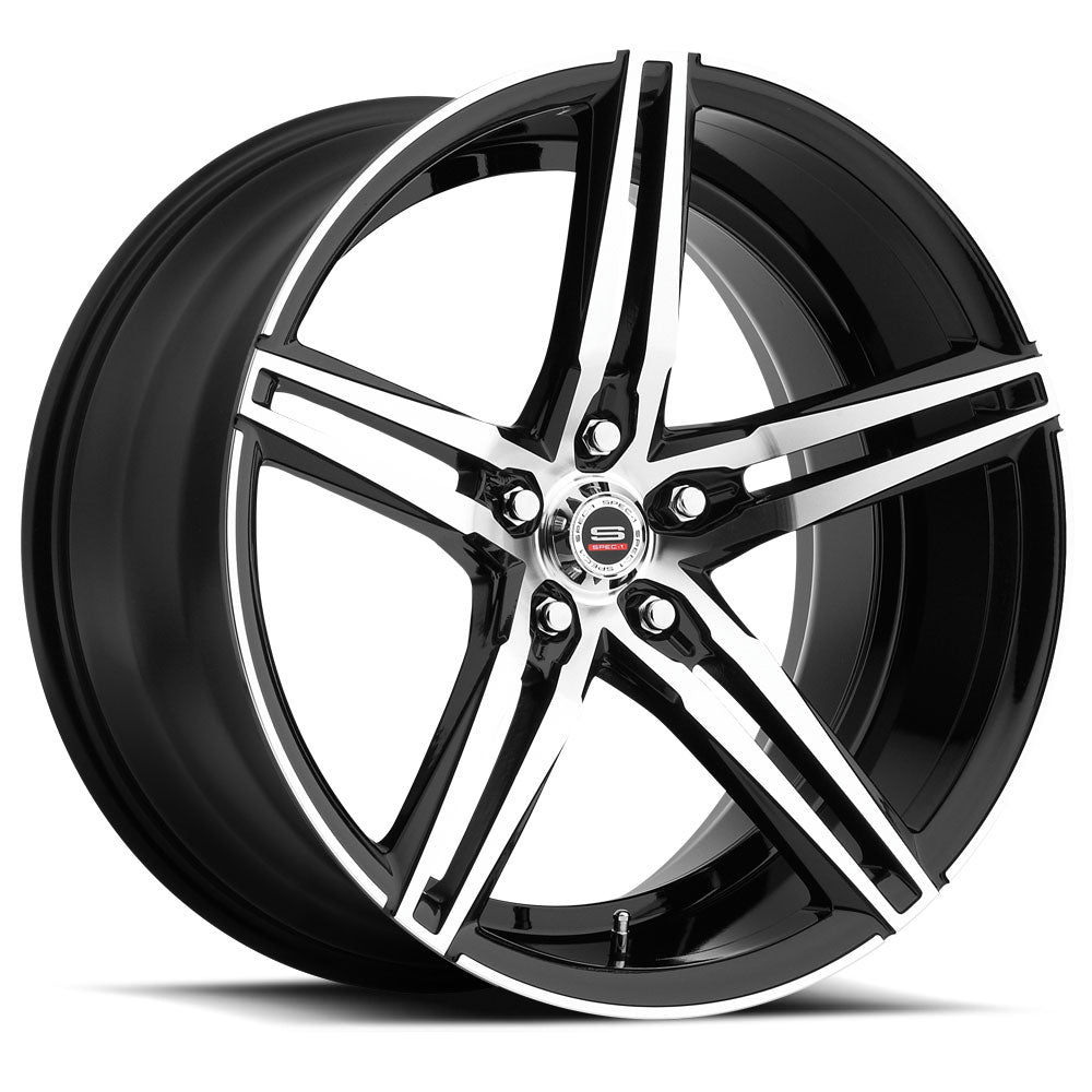 20x9 Spec-1 SPM-75 Gloss Black & Machined Wheel Blank (32mm)