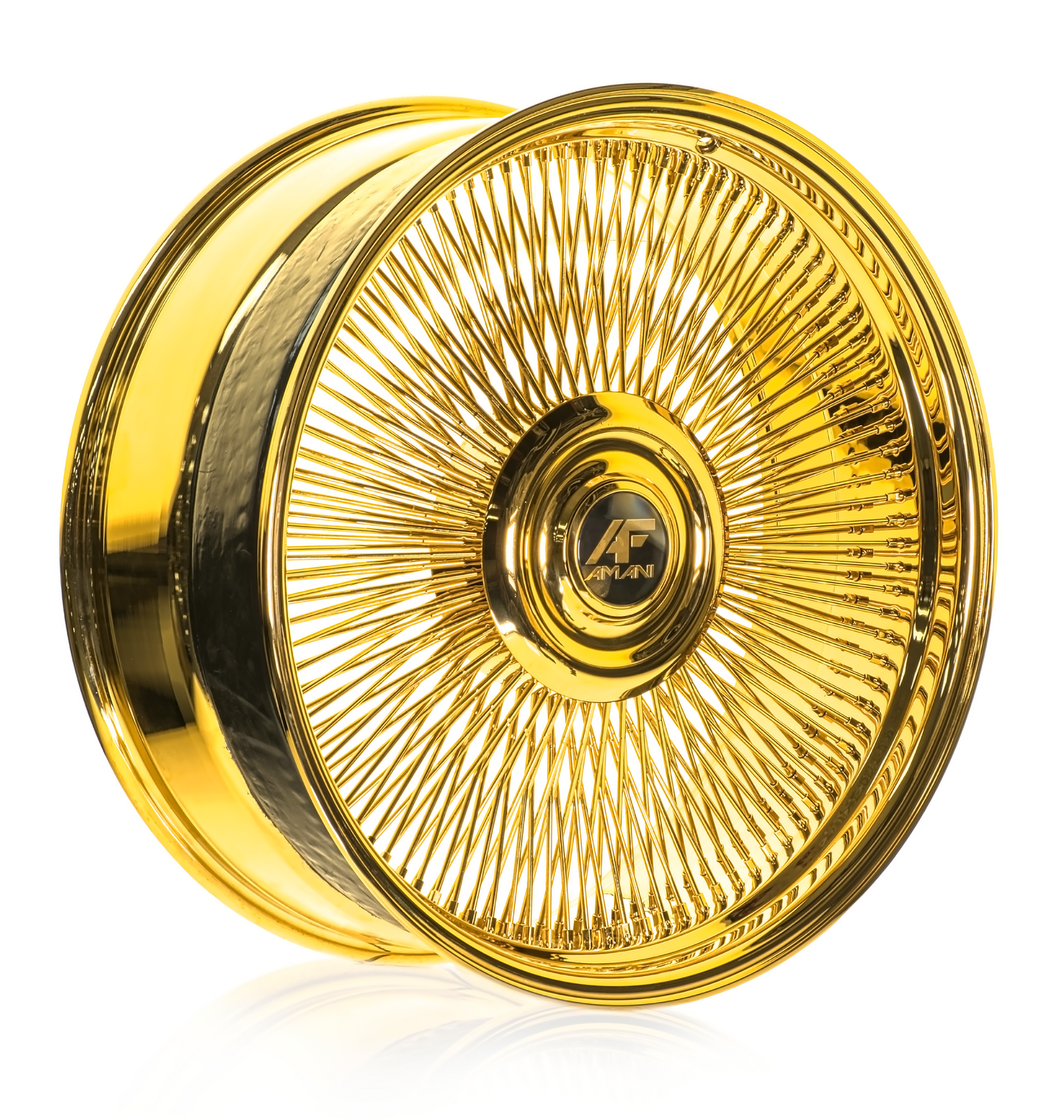 26x9 Amani AMA-603 Yellow Gold Wheel 5x120/5x5 (1mm)