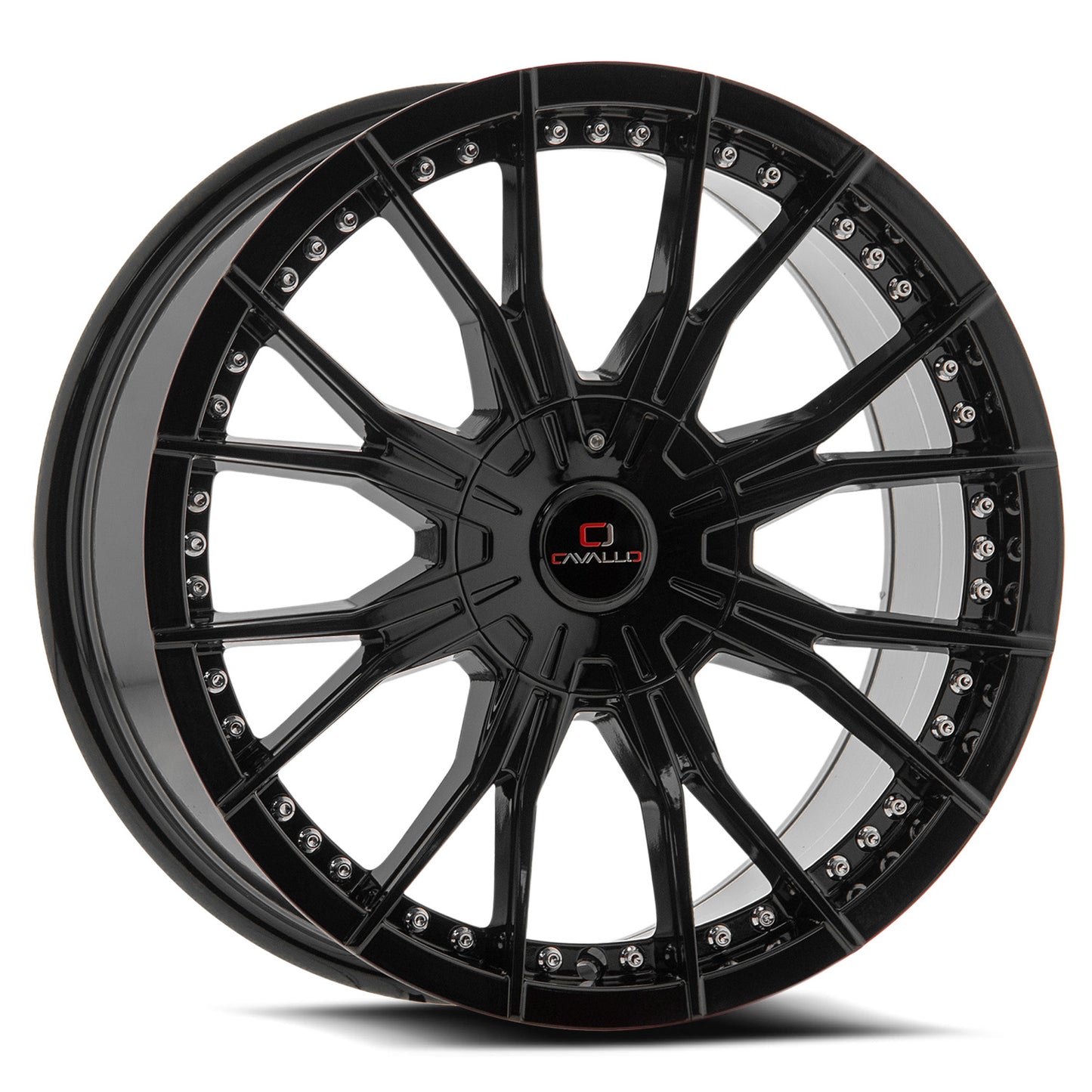 18x8 Cavallo CLV-36 Gloss Black Wheel 5x110/5x4.5 (35mm)