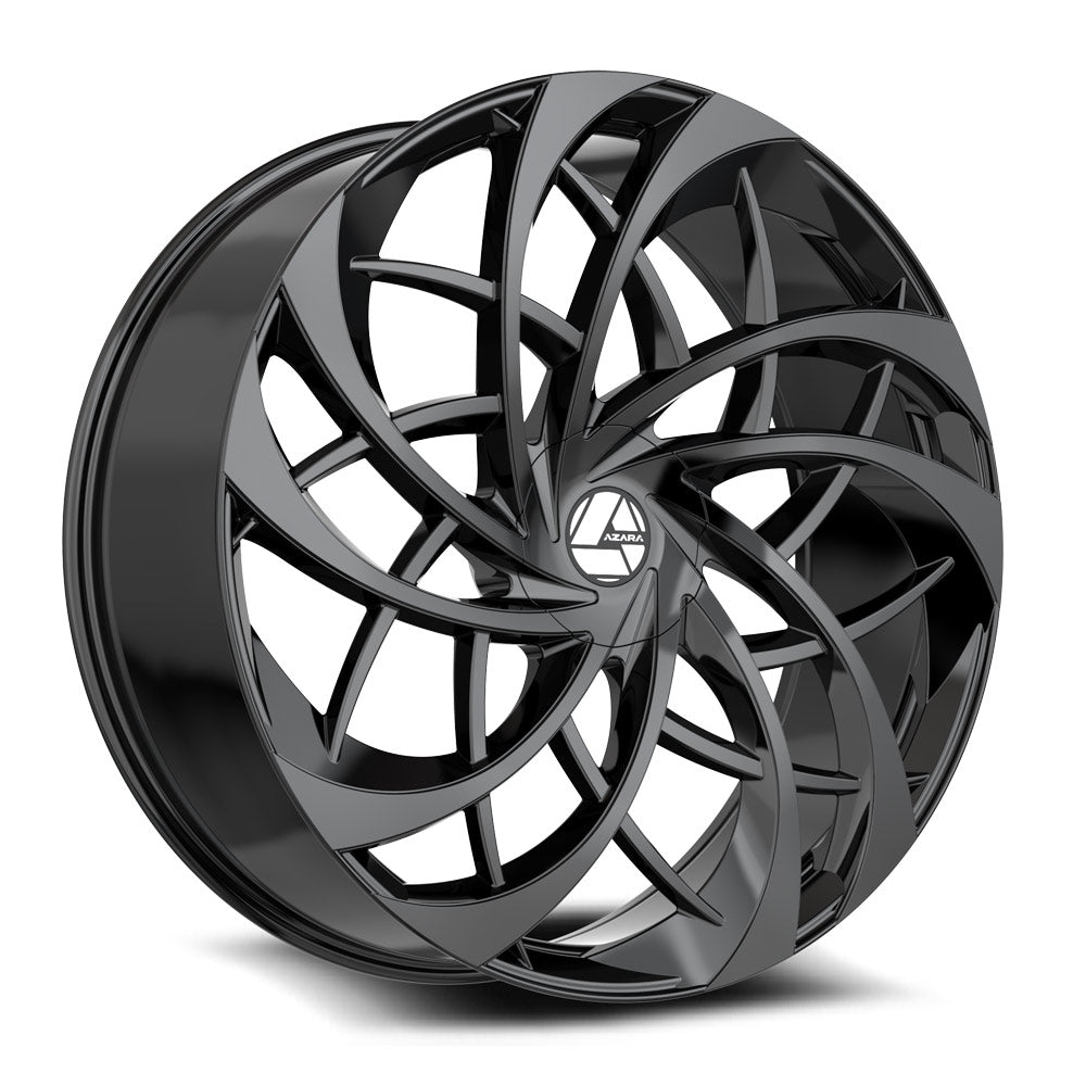 22x9.5 Azara AZA-540 Gloss Black Wheel 5x115/5x120 (15mm)