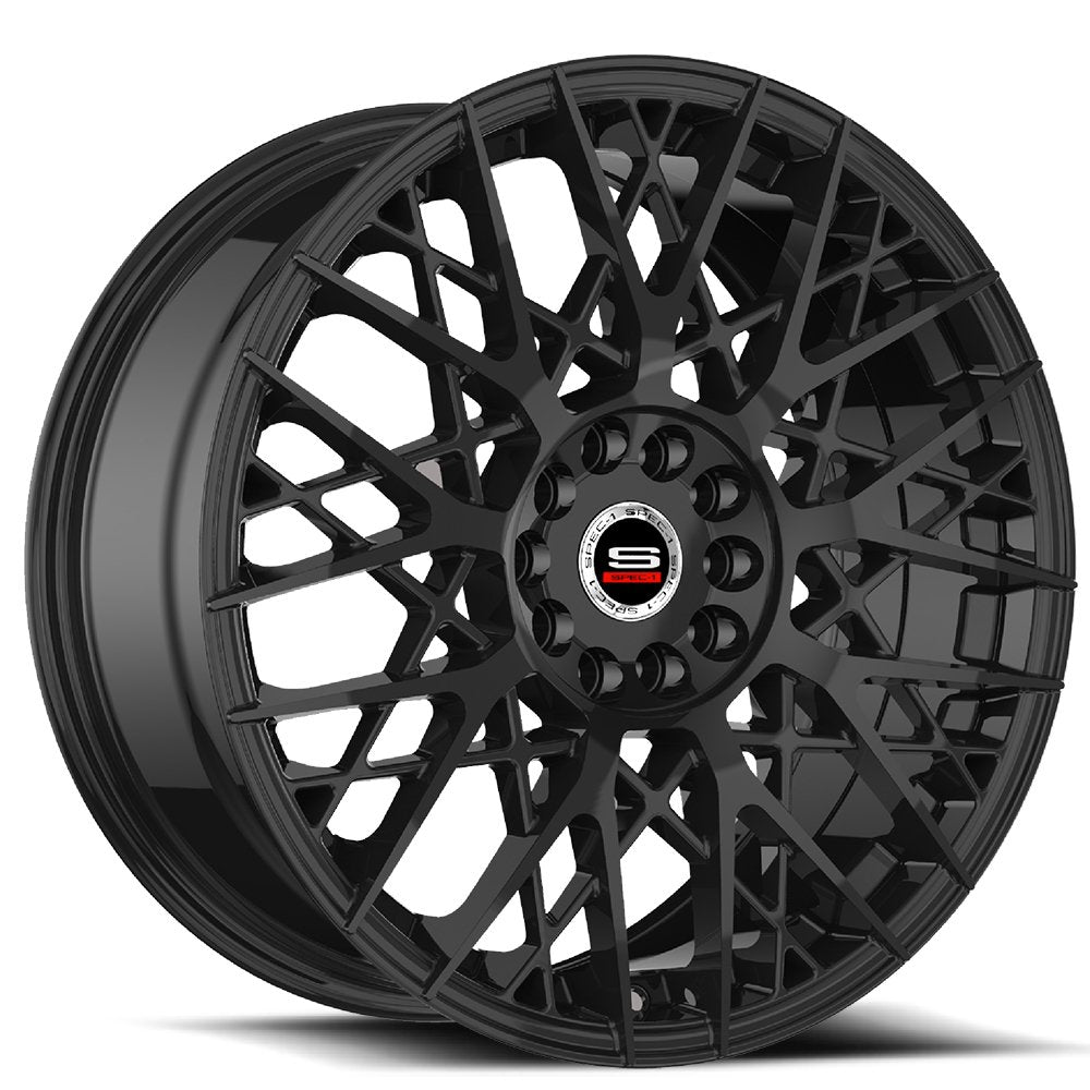 20x8.5 Spec-1 SP-53 Gloss Black Wheel 5x112/5x4.5 (38mm)