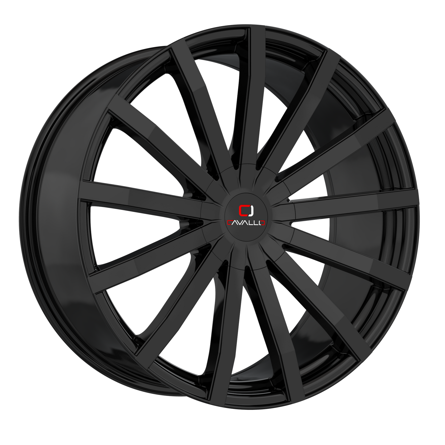 20x8.5 Cavallo CLV-5 Gloss Black Wheel 5x4.5 (35mm)