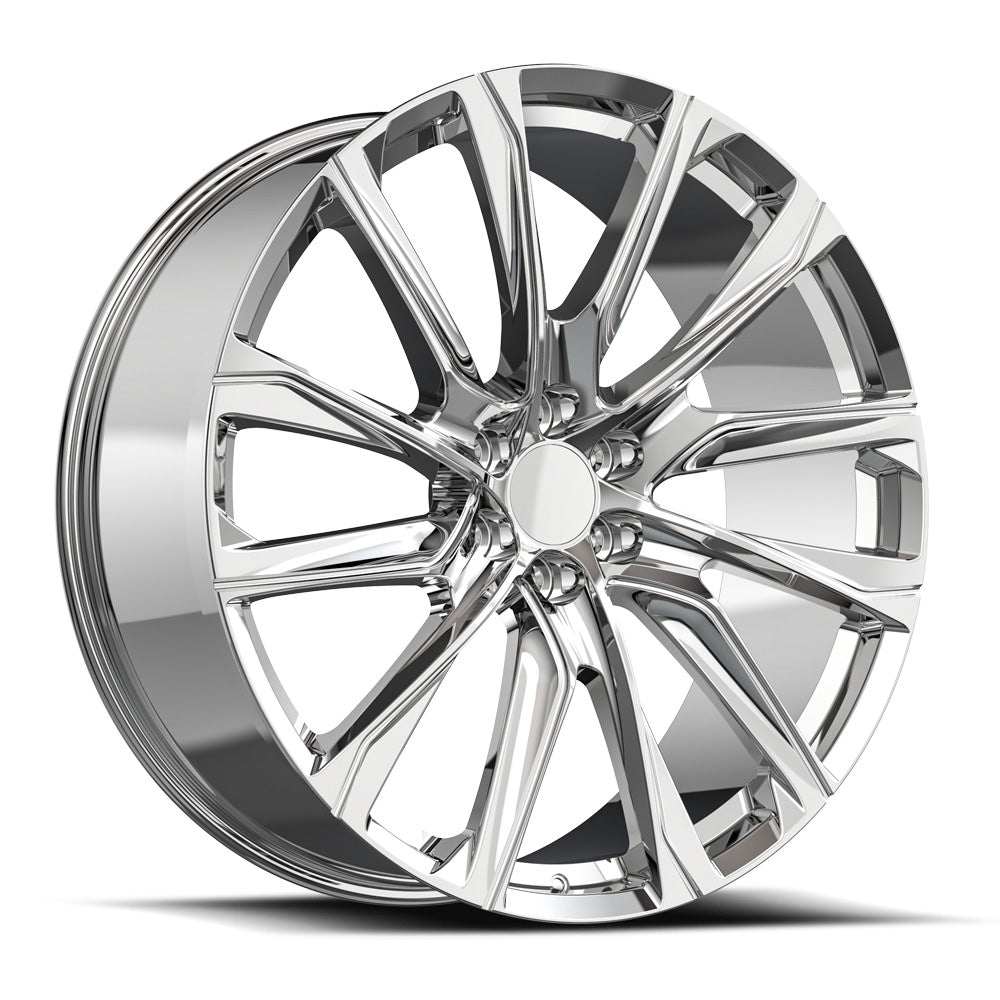 22x9 O.E. Revolution CAD-34 Nano Chrome Wheel 6x5.5 (31mm)