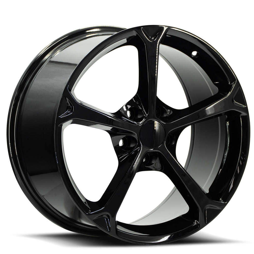 18x9.5 O.E. Revolution 130 Gloss Black Wheel 5x4.75 (56mm)