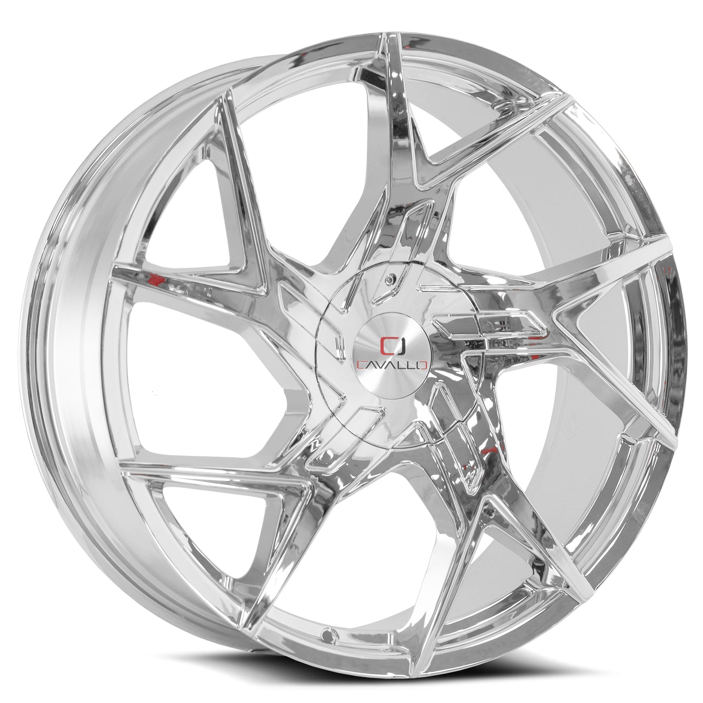 20x8.5 Cavallo CLV-26 Nano Chrome Wheel 5x4.5/5x120 (35mm)