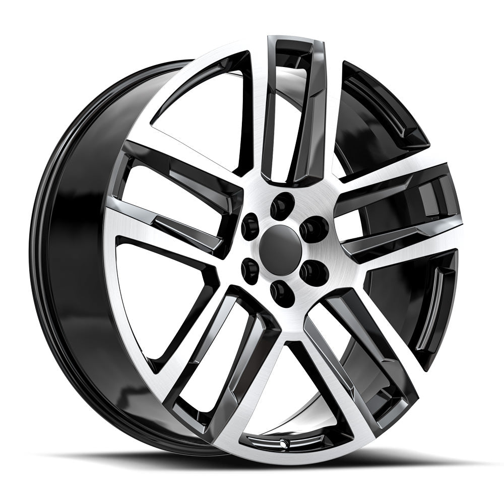 22x9 O.E. Revolution C-32 Gloss Black & Machined Wheel 6x5.5 (31mm)