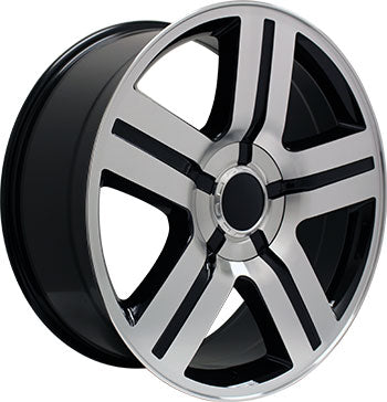 24x10 O.E. Revolution C-03 Gloss Black & Machined Wheel 6x5.5 BLANK (31mm)