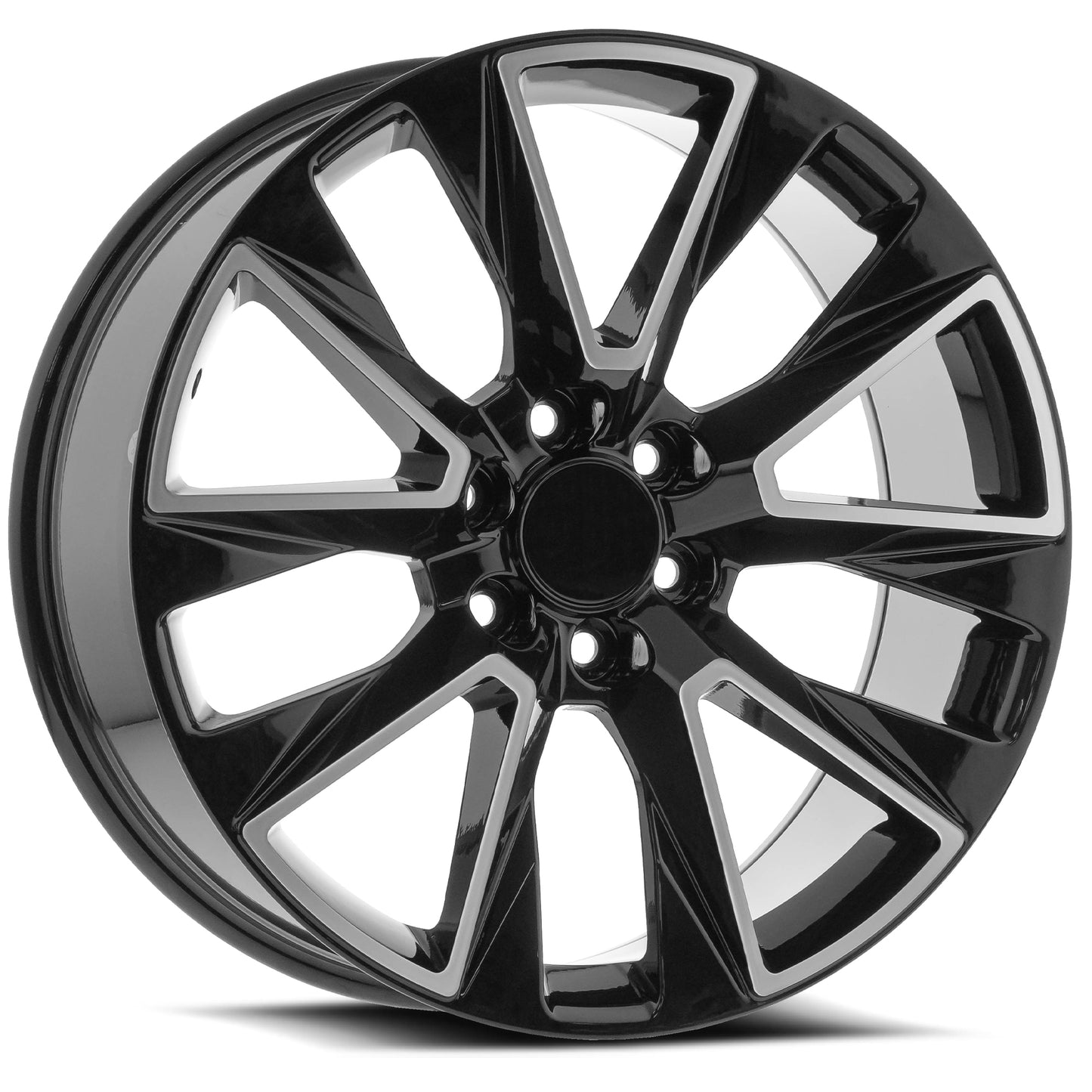 22x9 O.E. Revolution D-35 Gloss Black & Machined Wheel 6x5.5 (31mm)