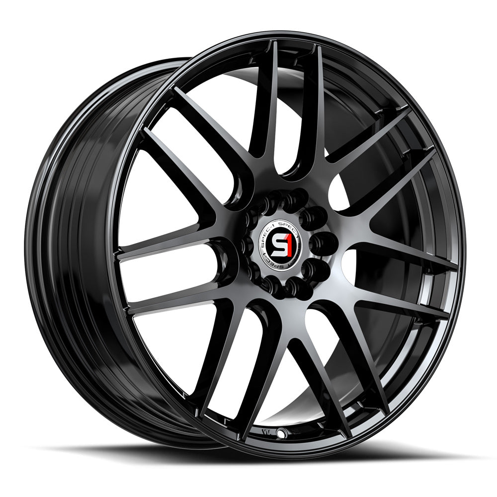 Spec-1 SP-65 17x8.0 5x112 5x114.3 +42 Cb 73.1 Gloss Black