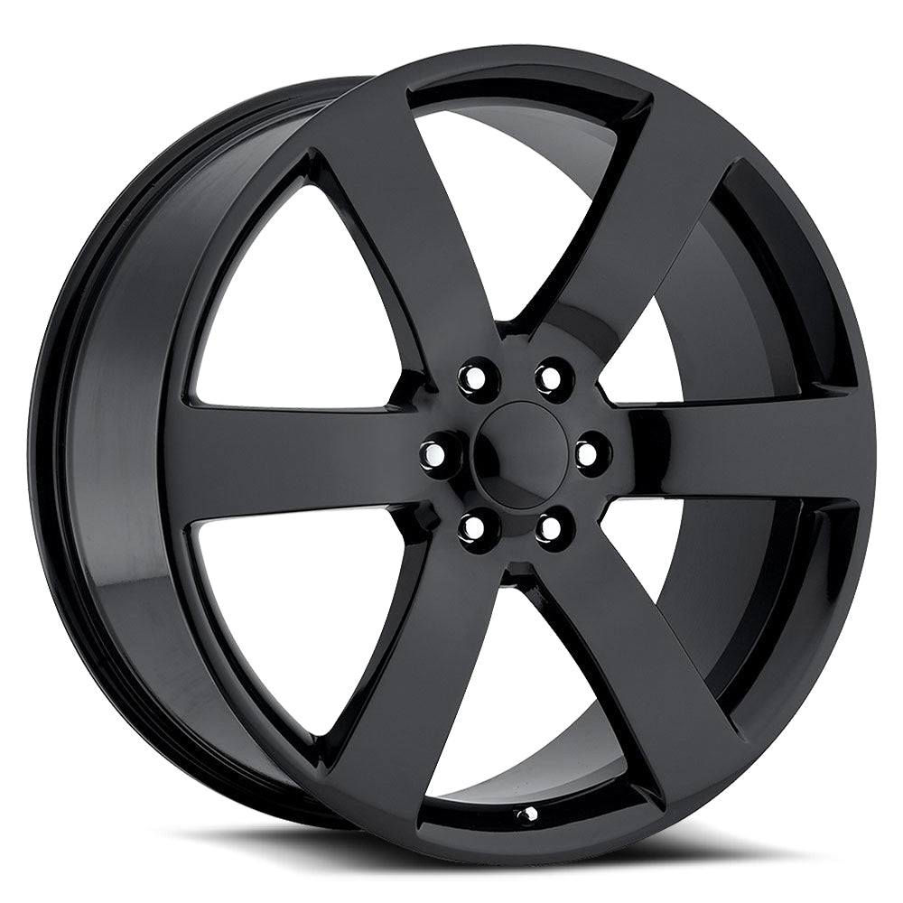 24x10 O.E. Revolution 165 Gloss Black Wheel 6x5.5 (31mm)