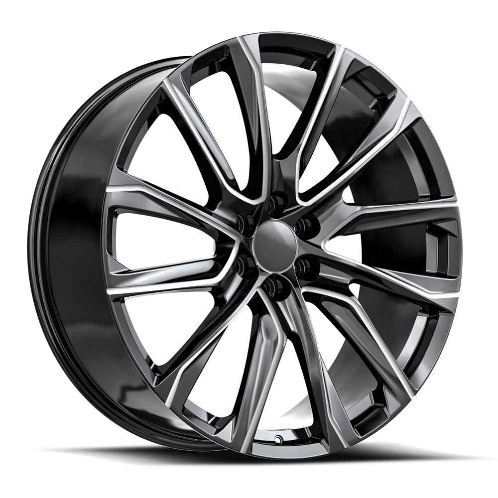 26x10 O.E. Revolution CAD-34 Gloss Black & Milled Wheel 6x5.5  (31mm)