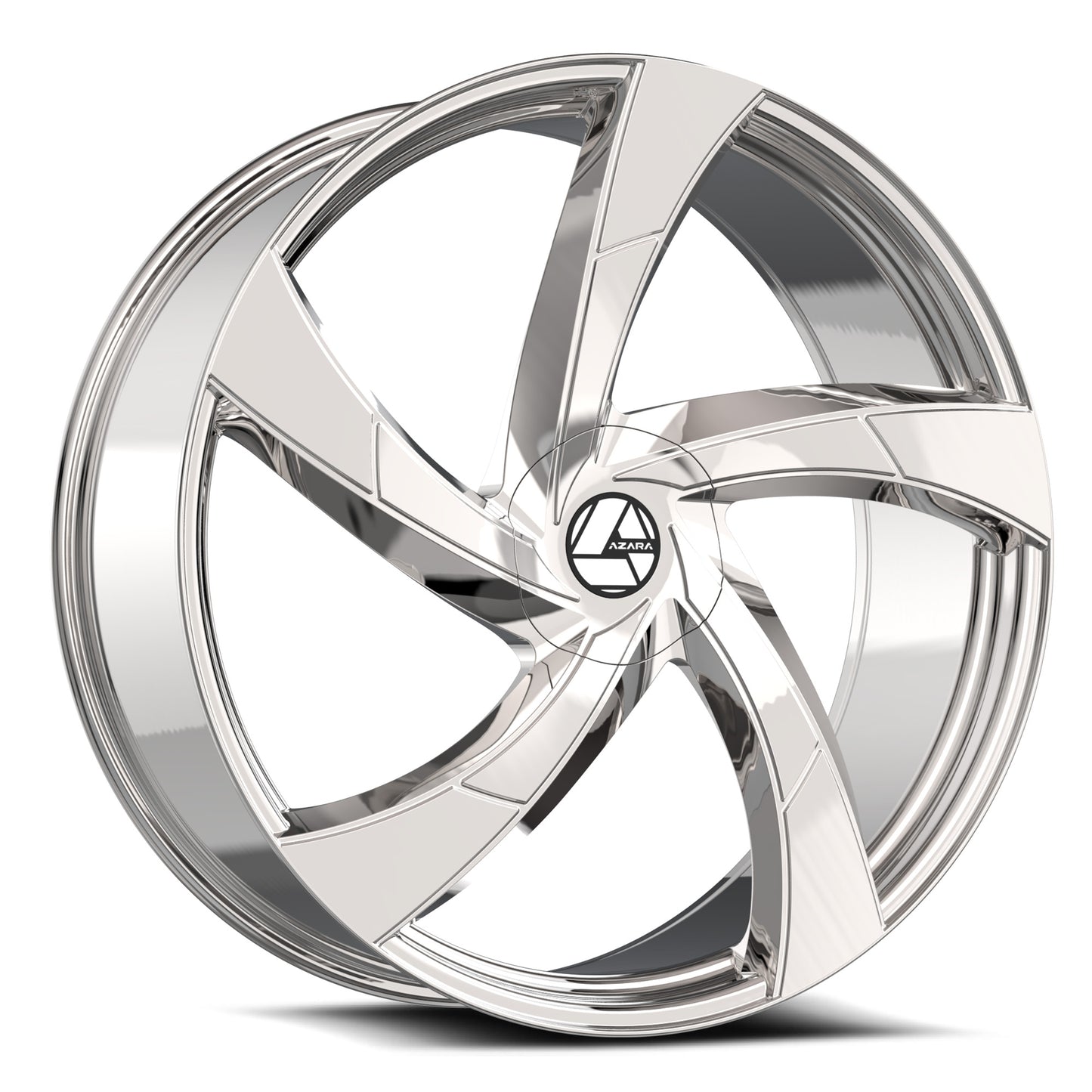 22x8.5 Azara AZA-524 Nano Chrome Wheel 5x112/5x4.5 (38mm)