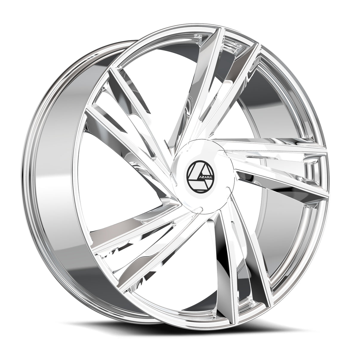 22x9.5 Azara AZA-529 Nano Chrome Wheel 5x115/5x120 (15mm)