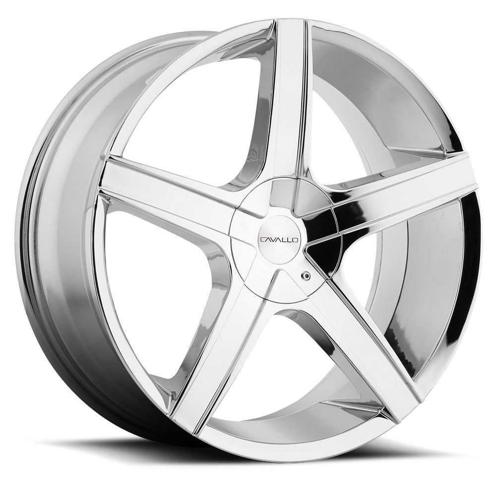 26x9.5 Cavallo CLV-3 Chrome Wheel 5x115/5x120 (18mm)