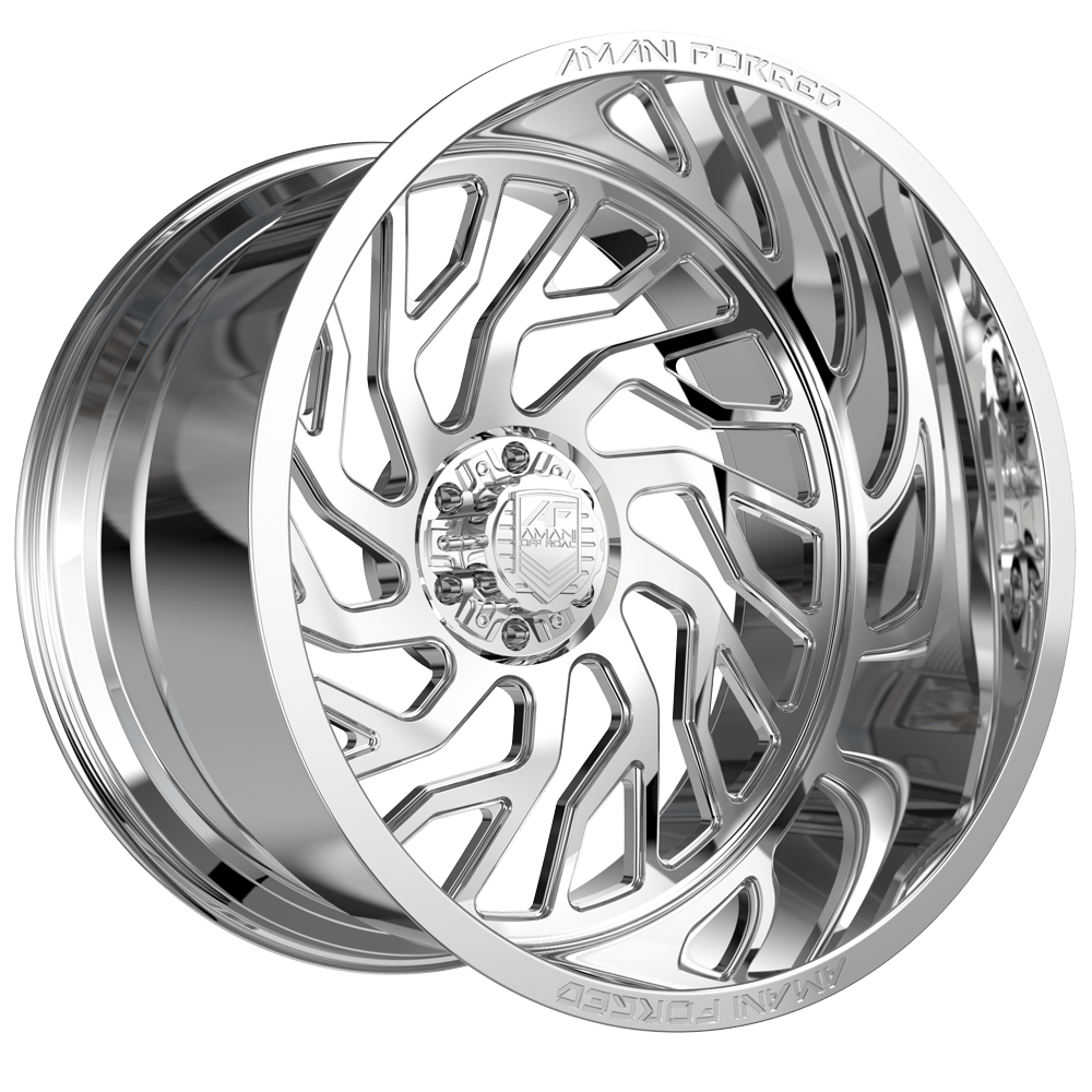 22x12 Amani Arlo Polished FORGED Wheel 6 Lug Blank (-44mm)