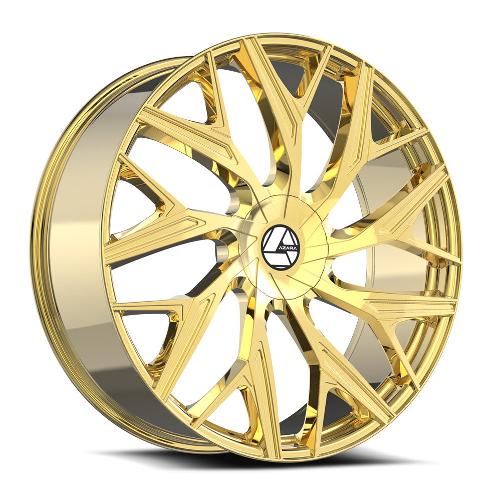 Azara AZA-527 22x8.5 5x114.3 5x120 +38 Cb 74.1 Nano Gold