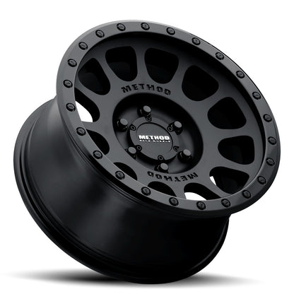 18x9 Method Race Wheels MR305 NV Matte Black - Gloss Black Lip Wheel 5x5 (-12mm)