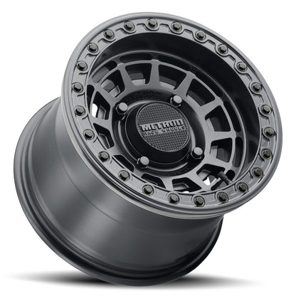 15x10 Method MR415 UTV BEADLOCK Matte Black W/ Gloss Ring Wheel 4x137 (25mm)