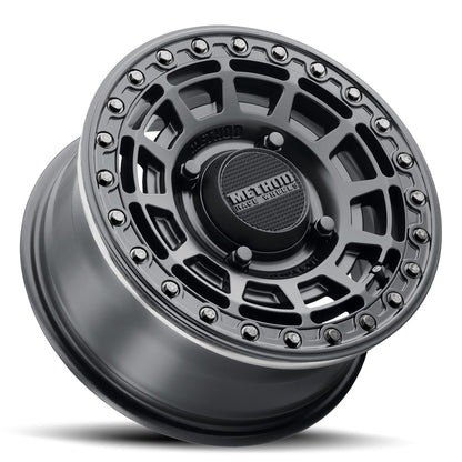 15x7 Method MR415 UTV BEADLOCK Matte Black W/ Gloss Ring Wheel 4x156 (38mm)