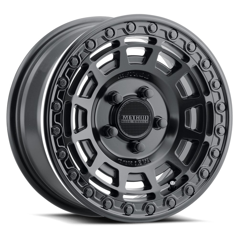 15x10 Method MR415 UTV BEADLOCK Matte Black W/ Gloss Ring Wheel 5x4.5 (25mm)