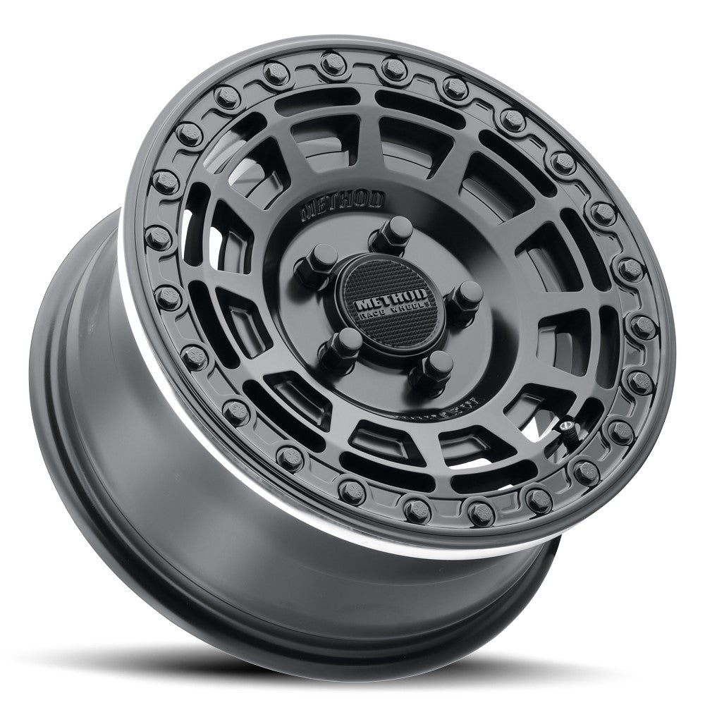 15x10 Method MR415 UTV BEADLOCK Matte Black W/ Gloss Ring Wheel 5x4.5 (25mm)