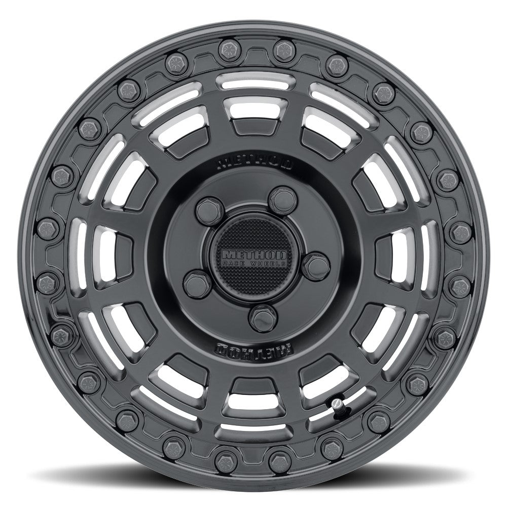 15x10 Method MR415 UTV BEADLOCK Matte Black W/ Gloss Ring Wheel 5x4.5 (25mm)