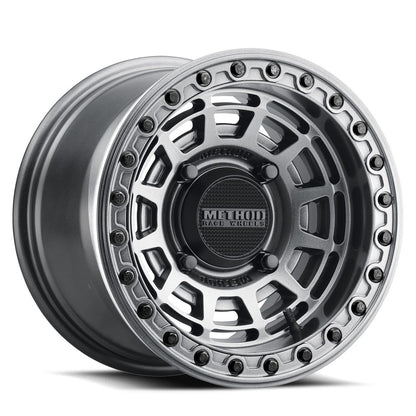 15x10 Method MR415 UTV BEADLOCK Graphite W/ Gloss Ring Wheel 4x137 (25mm)
