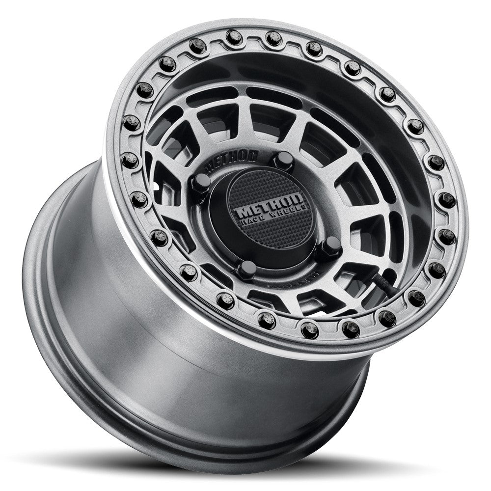 15x10 Method MR415 UTV BEADLOCK Graphite W/ Gloss Ring Wheel 4x156 (25mm)