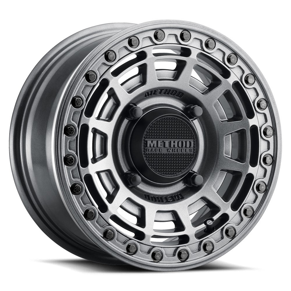 15x7 Method MR415 UTV BEADLOCK Graphite W/ Gloss Ring Wheel 4x156 (38mm)