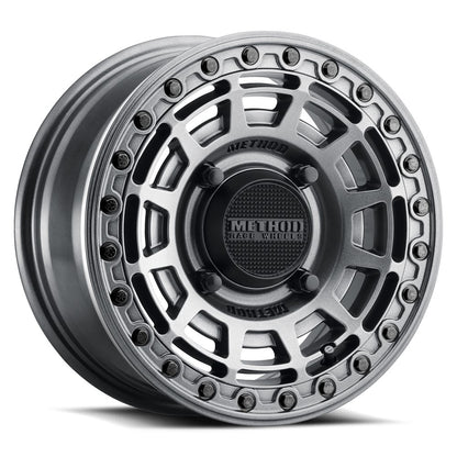 15x7 Method MR415 UTV BEADLOCK Graphite W/ Gloss Ring Wheel 4x156 (38mm)