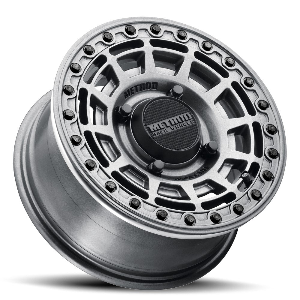 15x7 Method MR415 UTV BEADLOCK Graphite W/ Gloss Ring Wheel 4x156 (38mm)