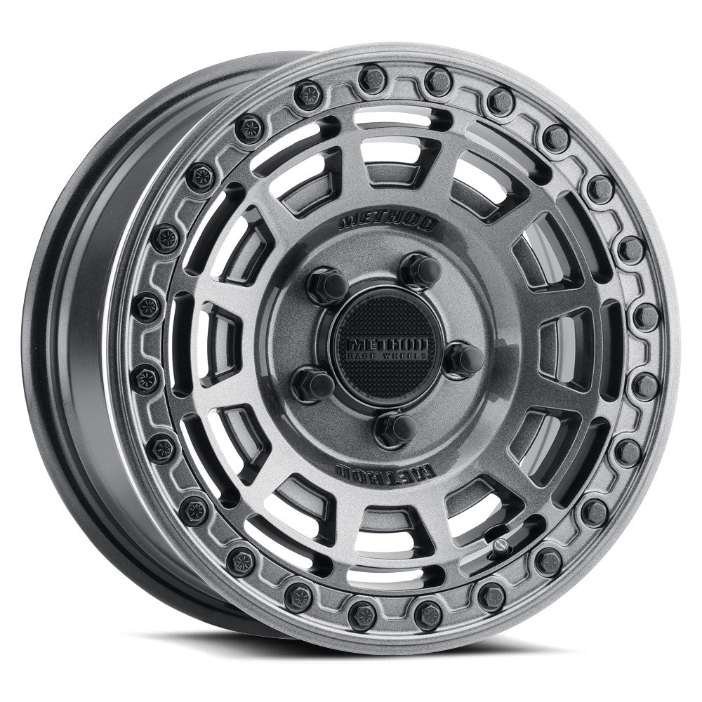 15x10 Method MR415 UTV BEADLOCK Graphite W/ Gloss Ring Wheel 5x4.5 (25mm)