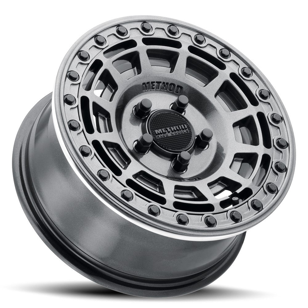 15x10 Method MR415 UTV BEADLOCK Graphite W/ Gloss Ring Wheel 5x4.5 (25mm)