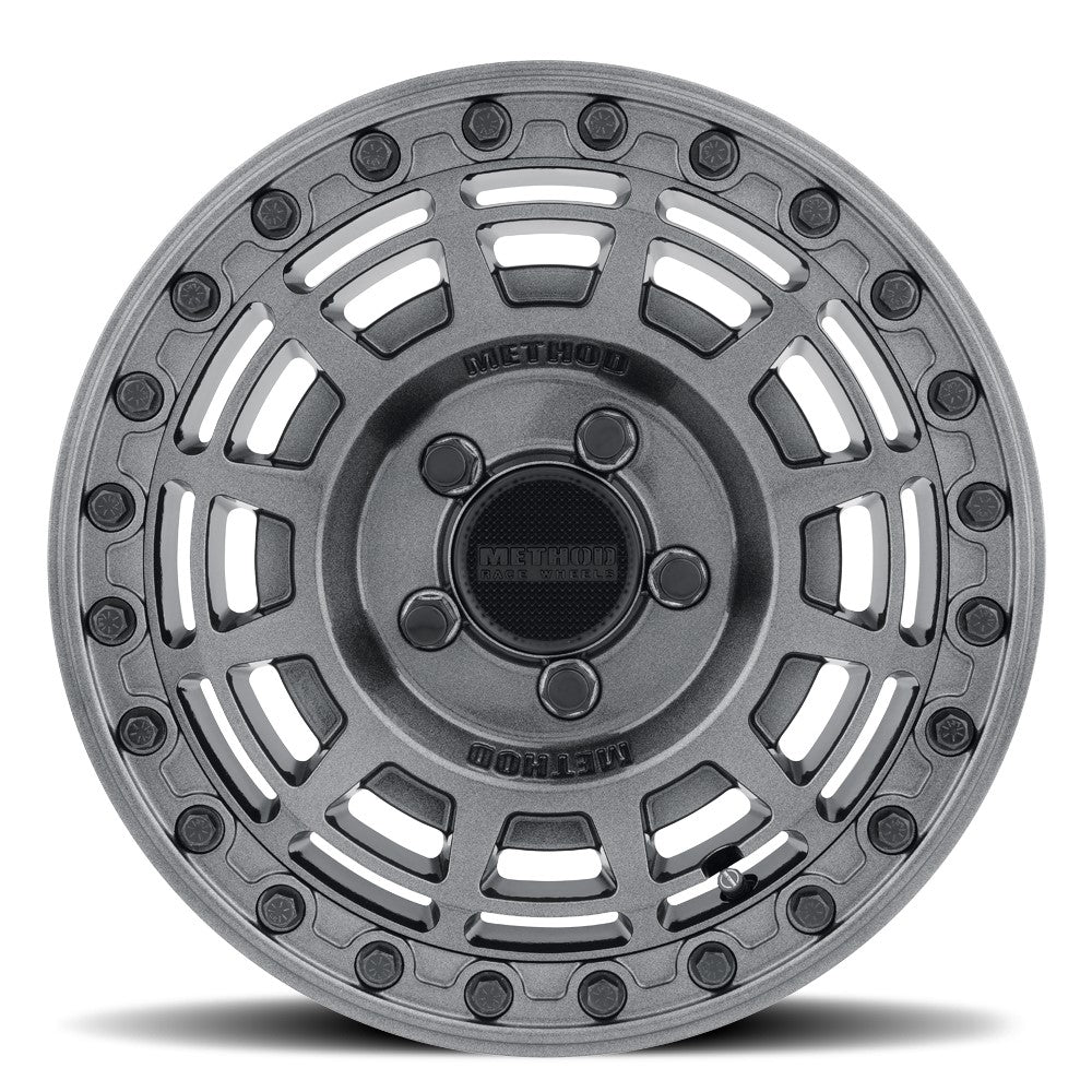 15x10 Method MR415 UTV BEADLOCK Graphite W/ Gloss Ring Wheel 5x4.5 (25mm)
