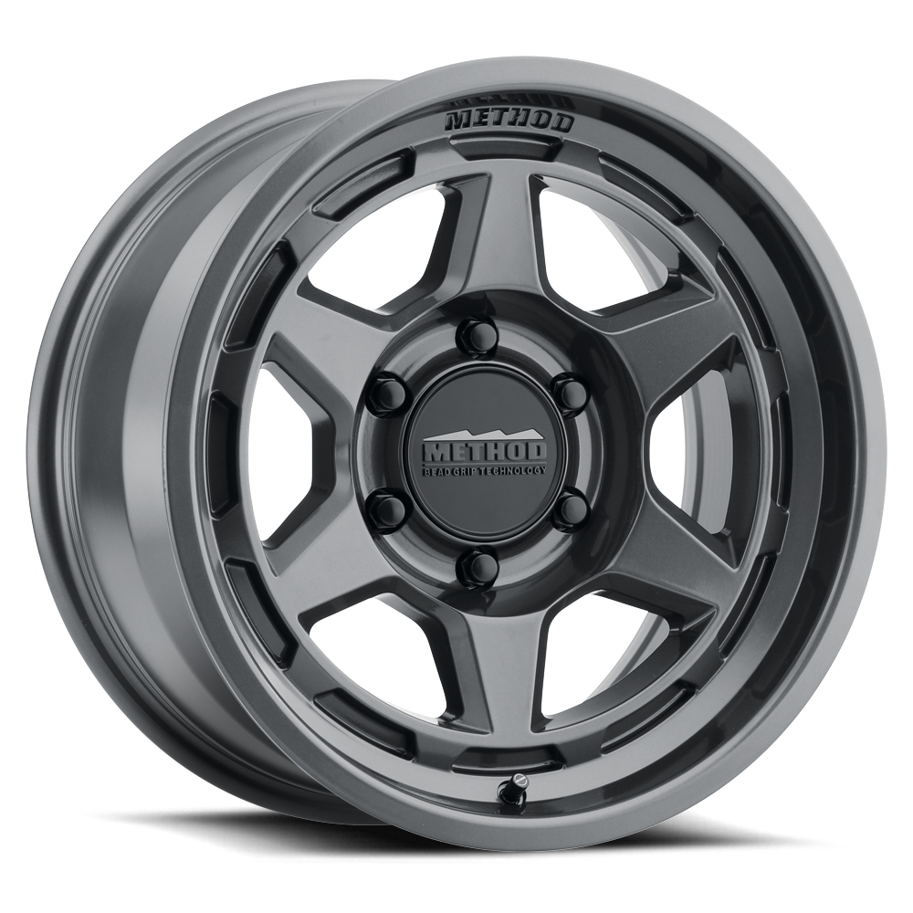 17x8.5 Method MR708 Bead Grip Gloss Titanium Wheel 6x135 (0mm)