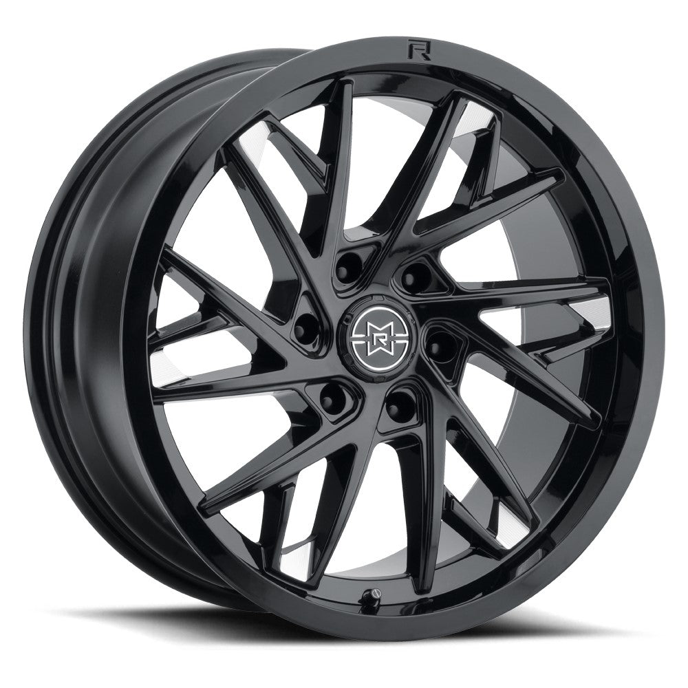 20x10 Method MR801 Raised Gloss Black Milled Wheel 6x5.5 (10mm)