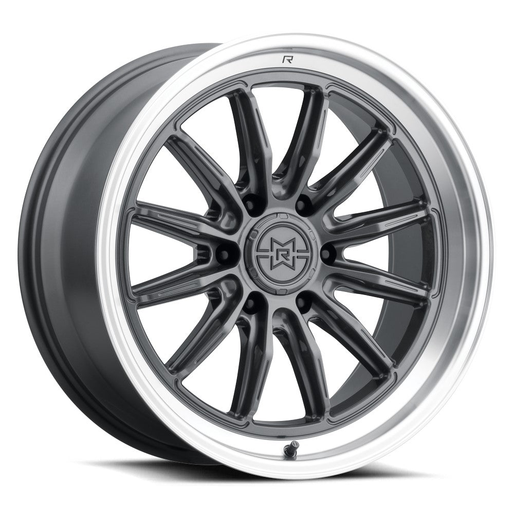 20x10 Method MR803 Raised Gloss Titanium - Machined Lip Wheel 6x5.5 (10mm)