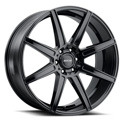 22x9.5 MKW M141 Gloss Black Wheel 6x5.5 (20mm)