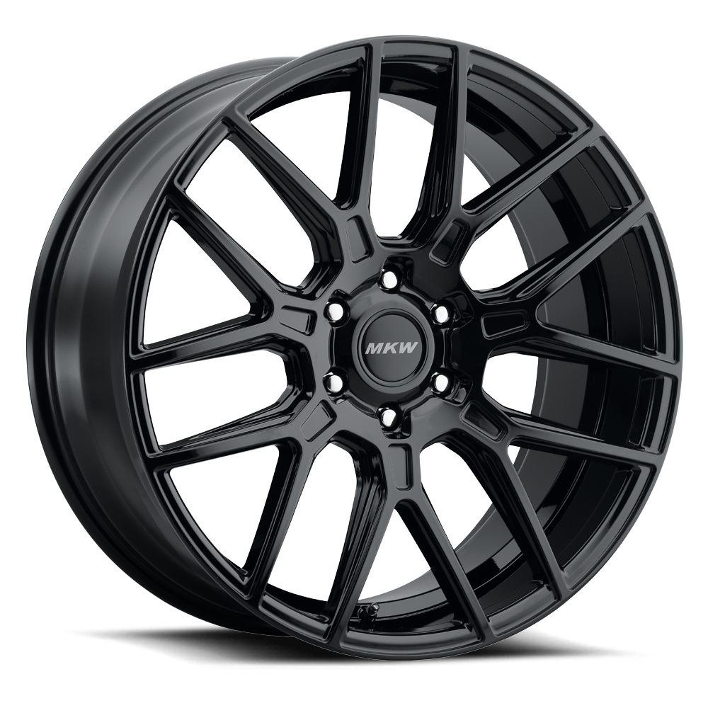 22x9.5 MKW M142 Gloss Black Wheel 6x5.5 (20mm)