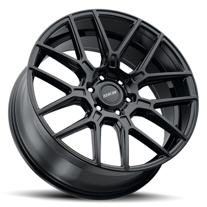 22x9.5 MKW M142 Gloss Black Wheel 6x5.5 (20mm)