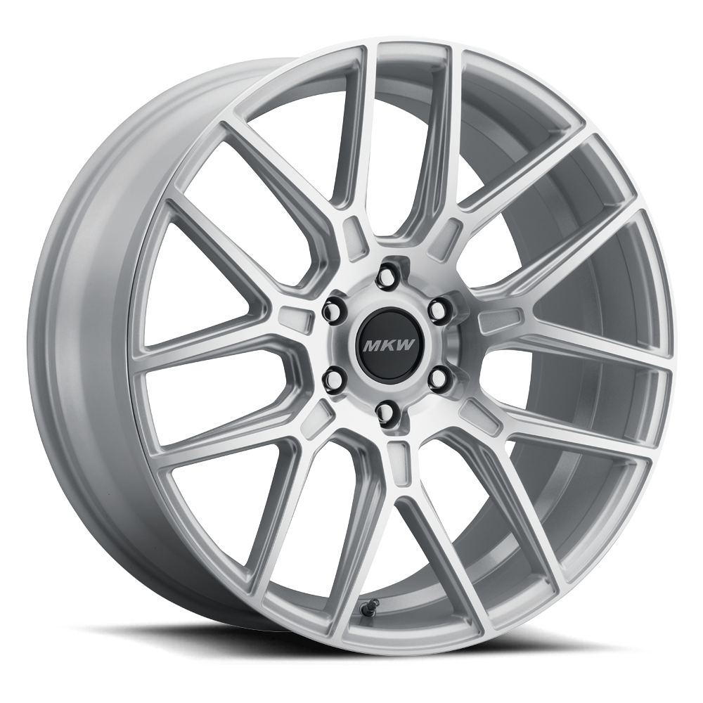 24x10 MKW M142 Silver Machined Wheel 6x5.5 (20mm)