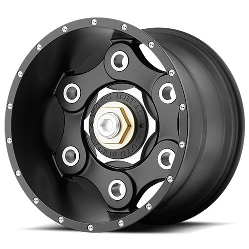 22x10 Moto Metal MO977 Link Satin Black Wheel 8x170 (-18mm)
